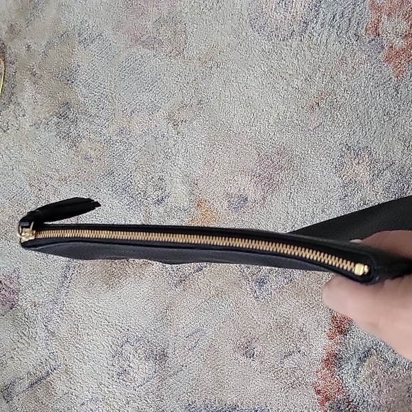 Kate Spade New York Jackson Large Zip Pouch Leather Black - Picture 4 of 5